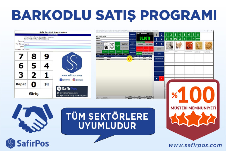 Barkodlu Hızlı Satış Programı Yazar Kasa Entegrasyonlu